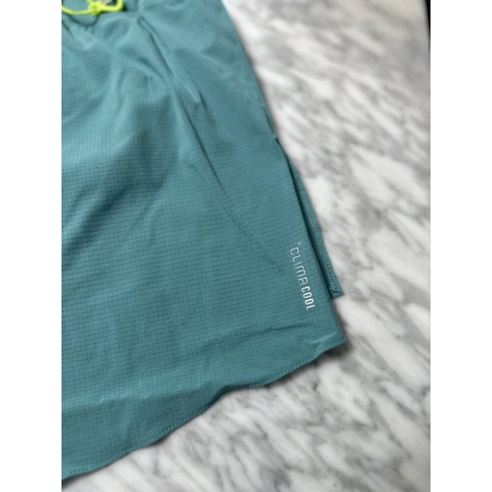 Adidas Adizero Running Gel Pocket 3” Split Shorts Teal JV7162 Men's XL NEW
